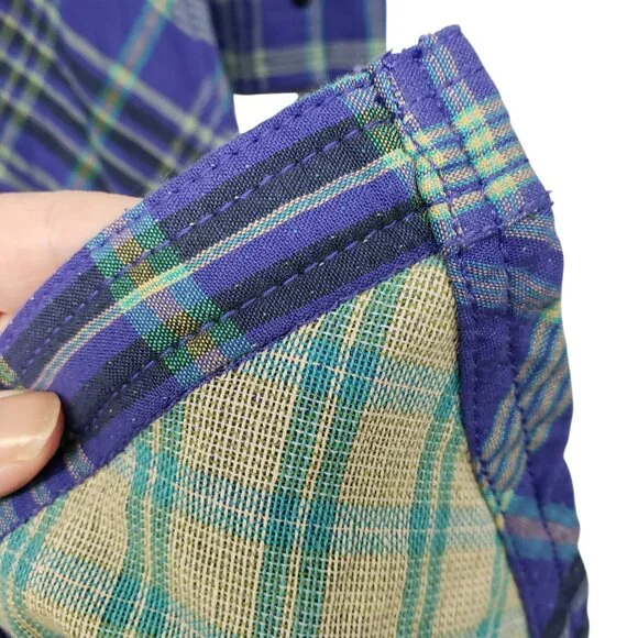 NEW Free People Ruth Long Button Front Shirt Dress Duster Jacket Purple Green - Picture 12 of 15